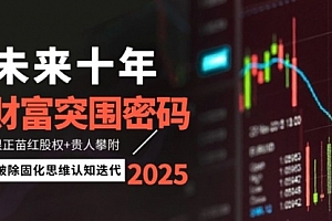 【第12901期】未来十年财富突围密码:根正苗红股权+贵人攀附,破除固化思维认知迭代