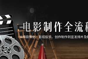 【第12949期】电影制作全流程,从项目策划、影视投资、创作制作到宣发排片及版权回收