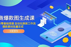 【第12964期】电商爆款图生成课 ComfyUI零基础搭建 自动化换装工作流 爆款素材批量生成
