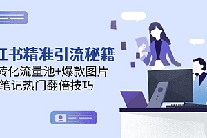 【第13000期】小红书精准引流秘籍,高转化流量池+爆款图片,笔记热门翻倍技巧