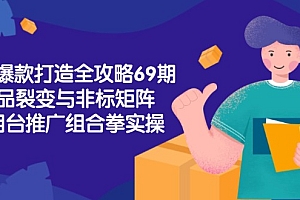 【第13117期】淘宝爆款打造全攻略-69期,标品裂变与非标矩阵,万相台推广组合拳实操