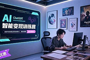 【第13272期】AI智能变现训练营,ChatGPT写作变现,电影解说制作,图文带货方法论