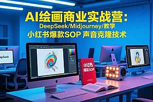 【第13319期】AI绘画商业实战营:DeepSeek/Midjourney/教学 小红书爆款SOP 声音克隆技术