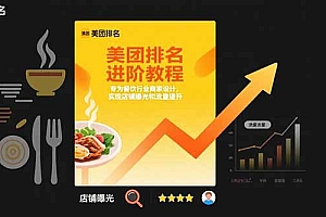 【第13351期】美团排名进阶教程:专为餐饮行业商家设计,实现店铺曝光和流量提升