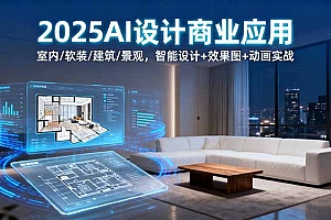 【第13648期】2025AI设计商业应用:室内/软装/建筑/景观,智能设计+效果图+动画实战