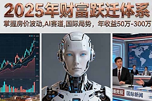 【第13741期】2025年财富跃迁体系:掌握房价波动,AI赛道,国际局势,年收益50万-300万