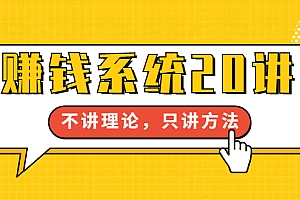 【勇锶1983期】苏笙君·赚钱系统20讲:教你从0到1赚到你的第一桶金,不讲理论,只讲方法