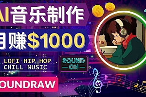 【第4435期】无需任何音乐基础： 使用AI软件制作Lofi Hip Hop Chill Music 月赚1000美元