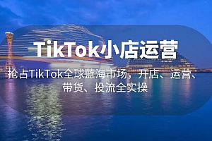 【第5240期】TikTok小店运营 抢占TikTok全球蓝海市场，开店、运营、带货、投流全实操