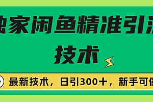 【第6812期】独家闲鱼引流技术，日引300＋实战玩法
