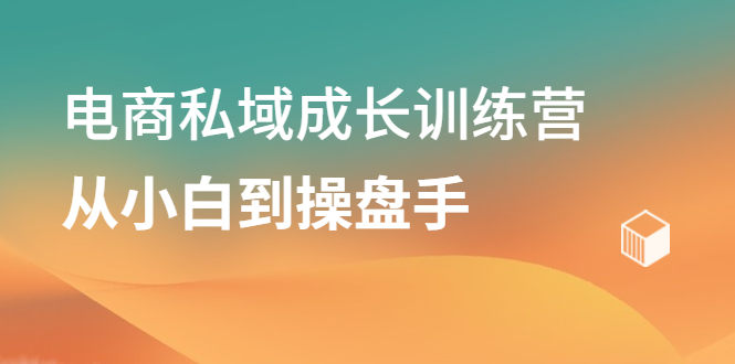 【第2573期】电商私域成长训练营，从小白到操盘手，7天魔鬼训练-勇锶商机网