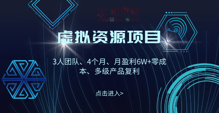 【第2608期】虚拟资源项目-新手、高客单价、多产品复利（完结）-勇锶商机网