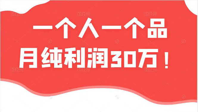 【副业项目2810期】某公众号付费文章：一个人一个品月纯利润30万的蓝海电商经典案例！-知行副业网