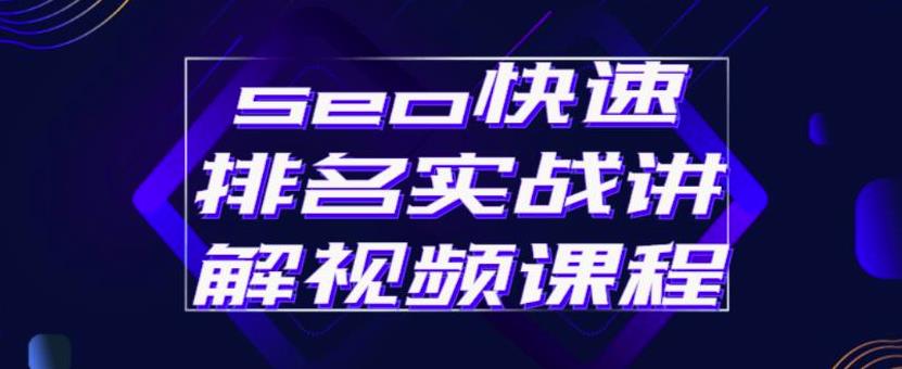 【第2879期】seo快速排名实战讲解视频课程，揭秘seo快排原理-勇锶商机网