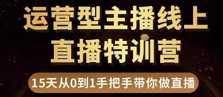 【第3645期】慧哥直播电商运营型主播特训营，0基础15天手把手带你做直播带货-勇锶商机网