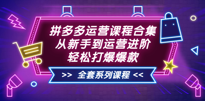 【第3761期】拼多多运营课程合集：从新手到运营进阶，轻松打爆爆款（全套系统课程）-勇锶商机网