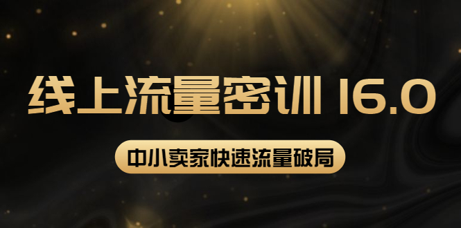 【第4188期】2022秋秋线上流量密训16.0：包含 暴力引流10W+中小卖家流量破局技巧 等等-勇锶商机网