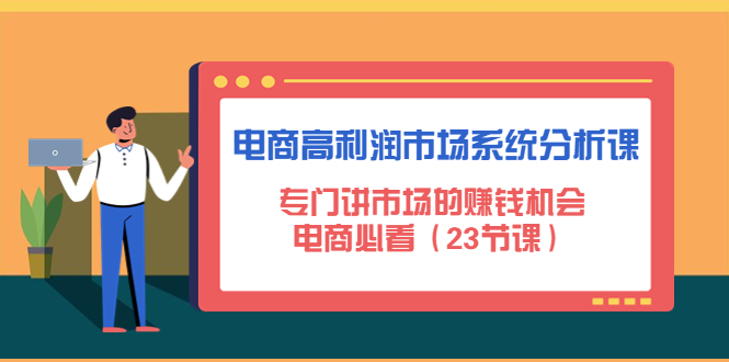 【第4713期】电商高利润市场系统分析课：专门讲市场的赚钱机会，电商必看（23节课）-勇锶商机网