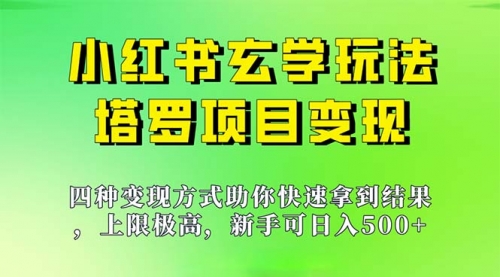 【第7114期】新手也能日入500的玩法，上限极高，小红书玄学玩法-勇锶商机网