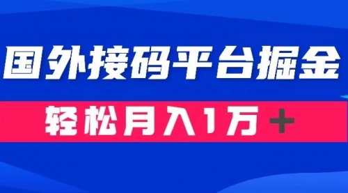 【第8281期】通过国外接码平台掘金卖账号： 单号成本1.3，利润10＋，轻松月入1万＋-勇锶商机网