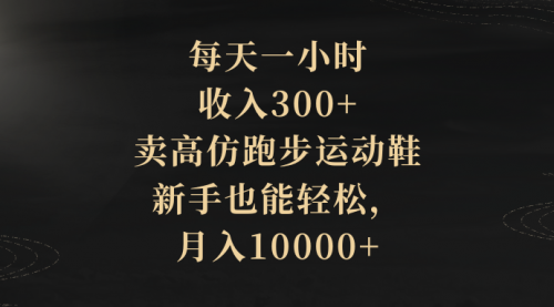 【第8486期】每天一小时，收入300+，卖跑步运动鞋-勇锶商机网