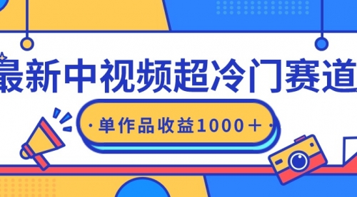 【第9252期】最新中视频超冷门赛道，轻松过原创，单条视频收益1000＋-勇锶商机网