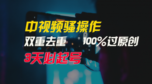 【第9566期】中视频骚操作，双重去重100%过原创，3天比必起号-勇锶商机网