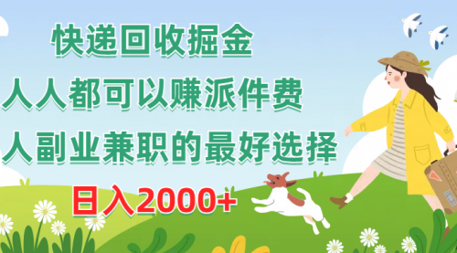 【第10138期】快递回收掘金，人人都可以赚派件费，新人副业兼职的最好选择-勇锶商机网