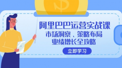 【第11448期】阿里巴巴运营实战课：市场洞察、策略布局、业绩增长全攻略-吸亿欧创业网