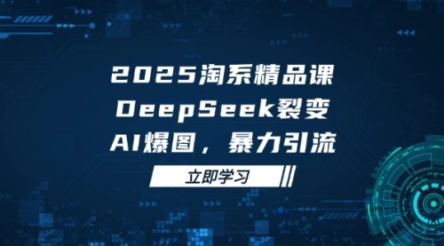 【第12876期】2025 淘系精品课，DeepSeek 裂变，AI 爆图，暴力引流-吸亿欧创业网