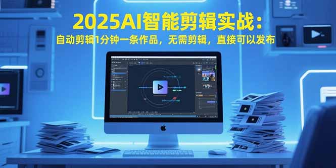 【第13339期】2025AI智能剪辑实战：自动剪辑1分钟一条作品，无需剪辑，直接可以发布-吸亿欧创业网