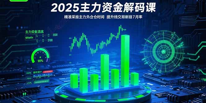 【第13346期】2025主力资金解码课：精准捕捉主力建仓时机，提升短线交易胜率(更新7月)-吸亿欧创业网