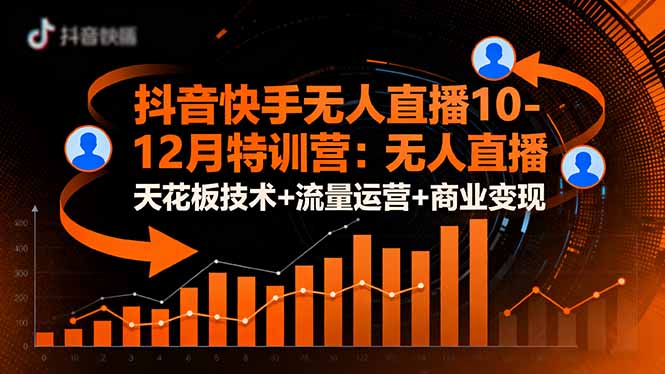 【第13838期】抖音快手无人直播10-12月特训营:无人直播天花板技术+流量运营+商业变现