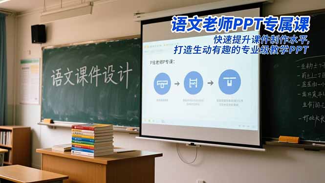 【第13981期】语文老师PPT专属课:快速提升课件制作水平,打造生动有趣的专业级教学PPT